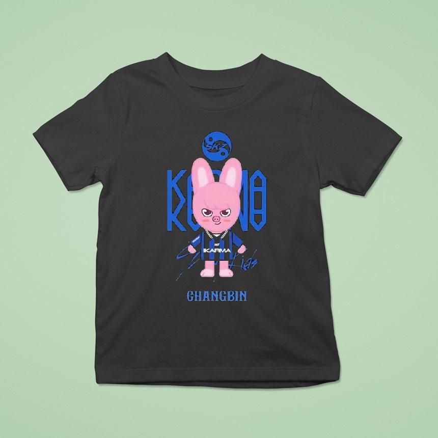 straykids KARMA ポップアップ ユニフォーム Tシャツ チャンビン jp.ktown4u.com : Stray Kids - [POP-UP STORE [KARMA] MD