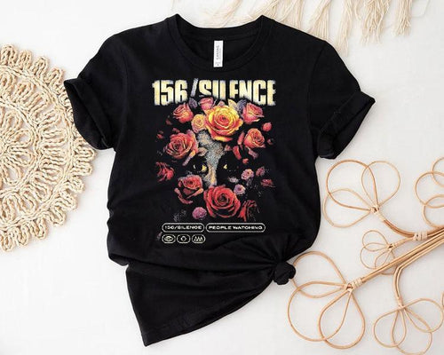 156 Silence People Watching Flower Eyes Shirt