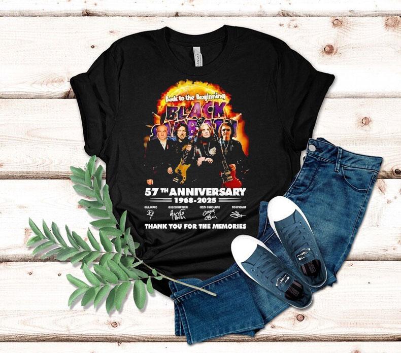 公式・ブラックサバスback to the beginning Tシャツ Back To The Beginning Black Sabbath 57th Anniversary 1968