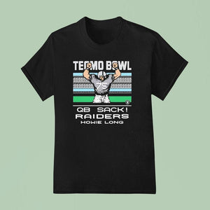 Howie Long Tecmo Bowl Qb Sack Las Vegas Raiders Shirt