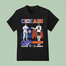 Load image into Gallery viewer, Ian Happ X Caleb Williams Chicago Cubs All Season Chicago Bears On Sundays Signatures Shirt