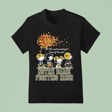 Load image into Gallery viewer, Snoopy And Friends The Peanuts Notre Dame Fighting Irish It&#39;s The Most Wonderful Time Of The Year Shirt