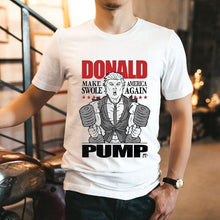 Load image into Gallery viewer, Trump X Dom Mazzetti Donald Pump Make America Swole Again Shirt