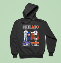 Load image into Gallery viewer, Ian Happ X Caleb Williams Chicago Cubs All Season Chicago Bears On Sundays Signatures Shirt