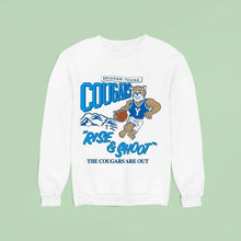 Load image into Gallery viewer, Byu Brigham Young Cougars Rise And Shout The Cougars Are Out Mascot Shirt
