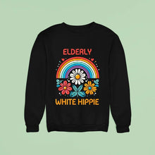 Load image into Gallery viewer, Elderly White Hippie Rainbow Shirt