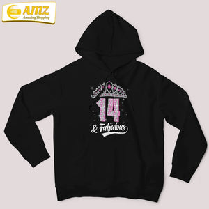 14 &amp; Fabulous Years Old 14th Birthday Diamond Crown Shirt