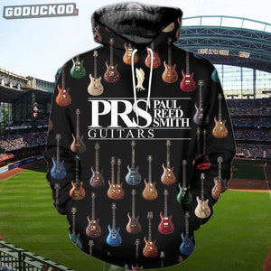 "3D All-over Printed Electric Guitar Hoodie"