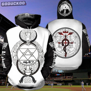 "3D-printed Alchemy Symbol Hoodie"