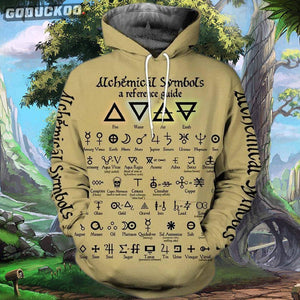 "3D-printed Alchemy Symbol Hoodie"