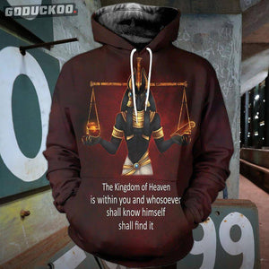 "3D-printed Anubis Hoodies"