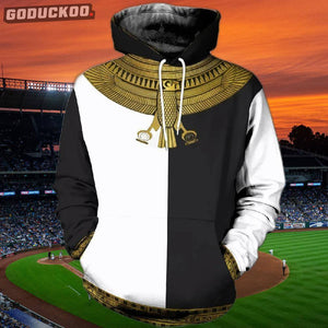 "3D-printed Egyptian Horus Hoodie"