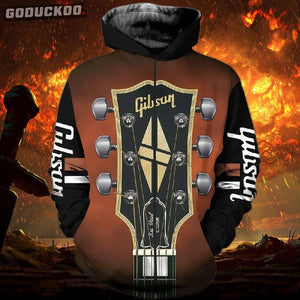 "3D-printed Gibson Les Paul Headstock Hoodie"