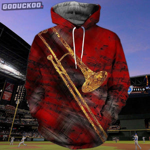 "3D-printed Jazz Trombone Art Hoodie"