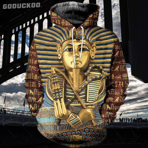 "3D-printed King Tutankhamun Hoodie"