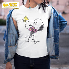 Load image into Gallery viewer, Peanuts Snoopy Mother&#39;s Love Flowers Shirt